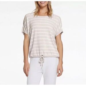 Barefoot Dreams Cozychic Ultra Lite Striped Pullover M